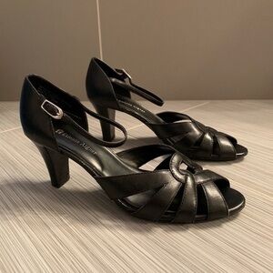 Etienne Aigner Black Heeled Sandals